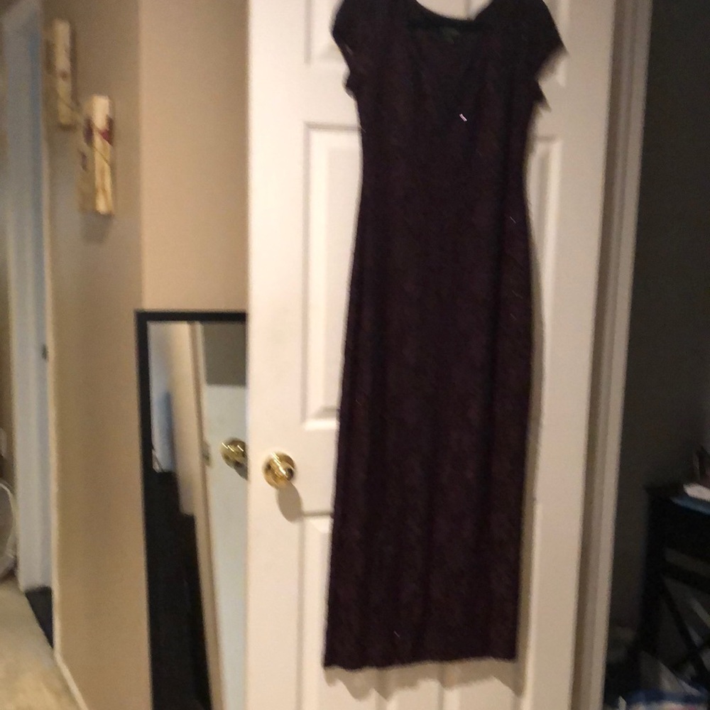 Burgundy gown